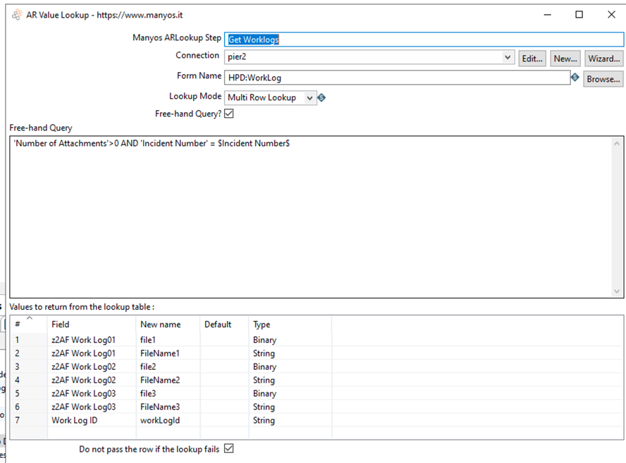 Freehand Query Example